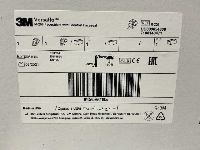 3m versaflo m206 gezichbescherming (2x) - afbeelding 3 van  3