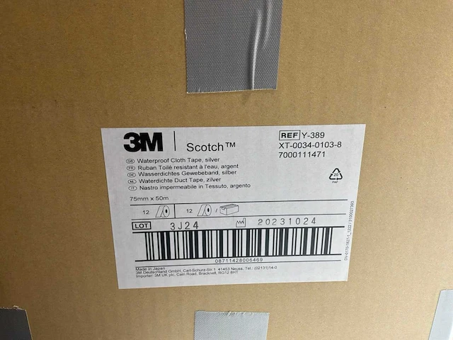 3m y389-75 waterdichte duct tape (12x) - afbeelding 2 van  4