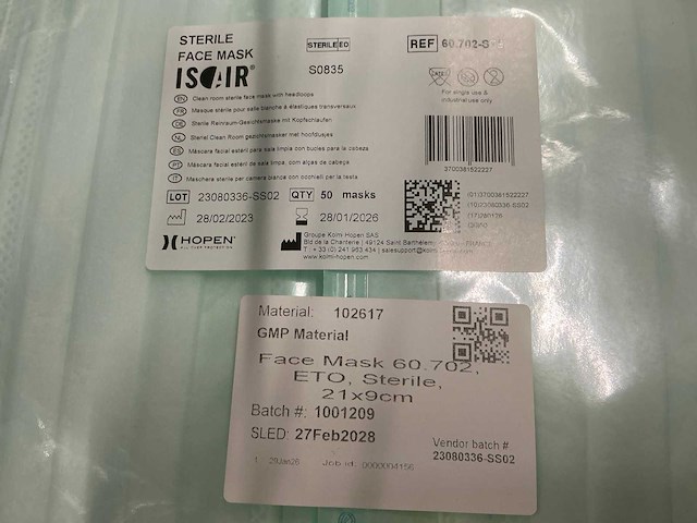 3m/hopen batch gezichtsmaskers - afbeelding 4 van  7