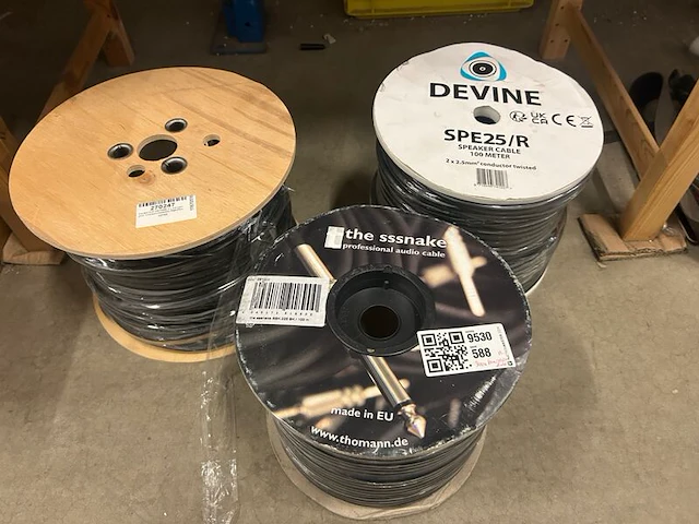 3x 100m audiokabel, w.o. devine, the sssnake - afbeelding 1 van  7