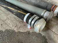 3x 6” mest-/waterslang – 2x rubber + 1x spiraalslang – snelkoppelingen – ca. 13 m - afbeelding 3 van  13