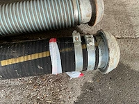 3x 6” mest-/waterslang – 2x rubber + 1x spiraalslang – snelkoppelingen – ca. 13 m - afbeelding 6 van  13