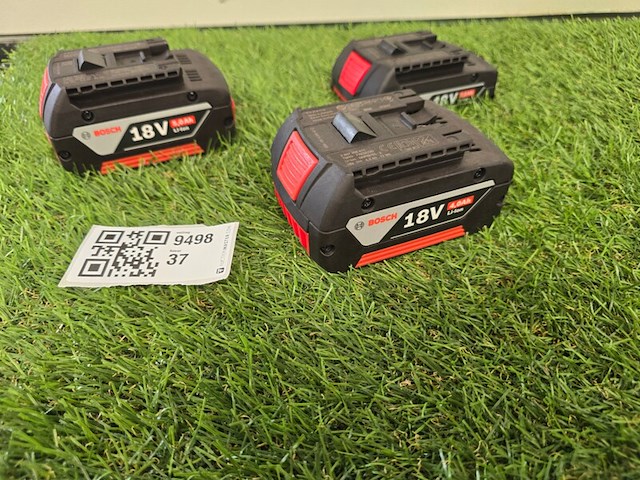 3x accu 18v bosch professional, 18v - afbeelding 1 van  6
