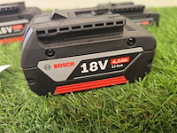 3x accu 18v bosch professional, 18v - afbeelding 2 van  6