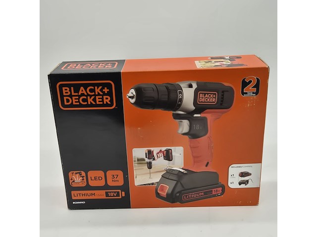 3x accu boormachine, black&decker, bcd001c1, 2021 - afbeelding 2 van  5