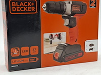 3x accu boormachine, black&decker, bcd001c1, 2021 - afbeelding 1 van  6