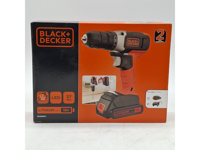 3x accu boormachine, black&decker, bcd001c1, 2021 - afbeelding 2 van  6