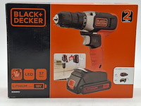 3x accu boormachine, black&decker, bcd001c1, 2021 - afbeelding 2 van  6