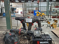 3x accu boormachine met multitool wurth / bosch - afbeelding 1 van  14