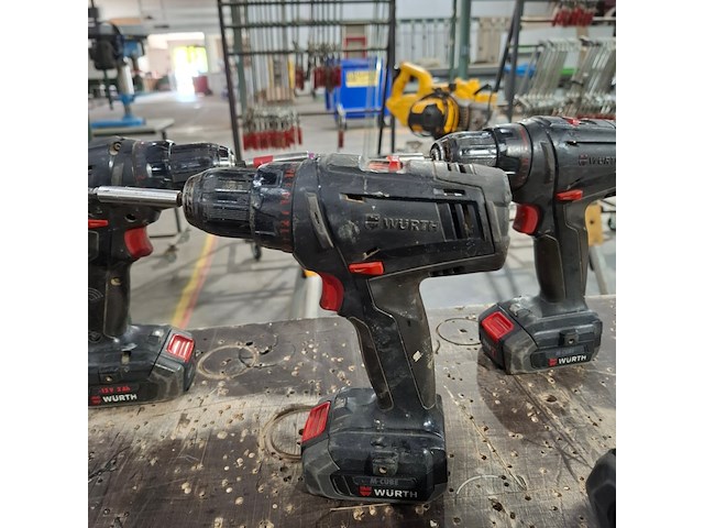 3x accu boormachine met multitool wurth / bosch - afbeelding 11 van  14