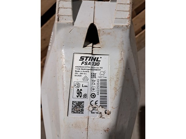 3x accu bosmaaier, stihl, fsa 130 - afbeelding 9 van  25