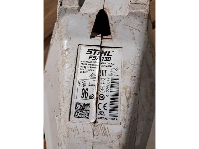 3x accu bosmaaier, stihl, fsa 130 - afbeelding 25 van  25