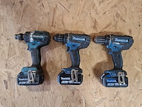 3x accu handgereedschap met 3x accu, makita - afbeelding 1 van  17
