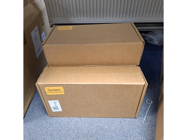 3x accu hetelijmpistool, geel - afbeelding 8 van  9