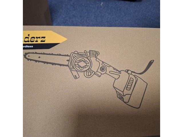 3x accu kettingzaag 6 inch, geel - afbeelding 10 van  10