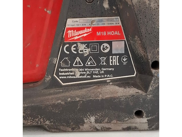3x accu led werklamp milwaukee, m18 hoal - afbeelding 6 van  25