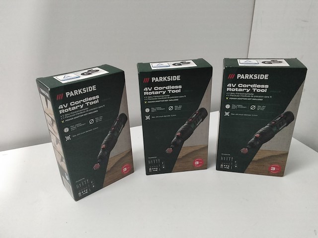 3x accu multitool, parkside, groen - afbeelding 2 van  3