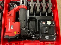 3x accu-persmachine met persbekken en opladers in koffer rothenberger - afbeelding 4 van  8