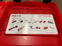 3x accu-persmachine met persbekken en opladers in koffer rothenberger - afbeelding 6 van  8