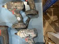 3x accu slagsleutel, bosch, gds 18v-300 / gds 18 v-ec, blauw/zwart