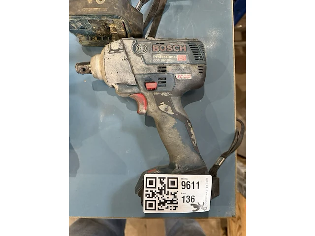 3x accu slagsleutel, bosch, gds 18v-300 / gds 18 v-ec, blauw/zwart - afbeelding 2 van  7
