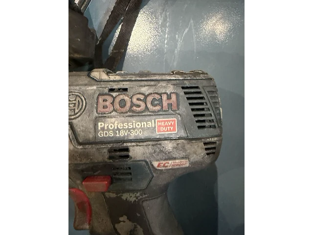3x accu slagsleutel, bosch, gds 18v-300 / gds 18 v-ec, blauw/zwart - afbeelding 3 van  7