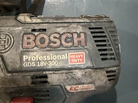 3x accu slagsleutel, bosch, gds 18v-300 / gds 18 v-ec, blauw/zwart - afbeelding 3 van  7