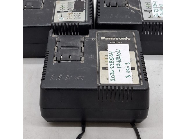 3x acculader, panasonic, ey0l82 - afbeelding 4 van  6
