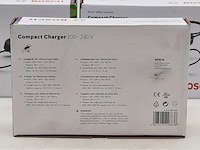 3x acculader t.b.v fietsaccu, bosch, compact charger 100-240v - afbeelding 4 van  5