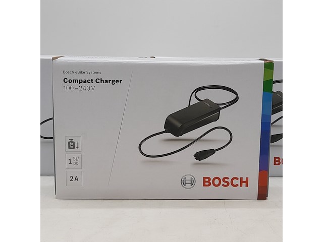 3x acculader t.b.v fietsaccu, bosch, compact charger 100-240v - afbeelding 2 van  5