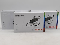 3x acculader t.b.v fietsaccu, bosch, compact charger 100-240v - afbeelding 1 van  5
