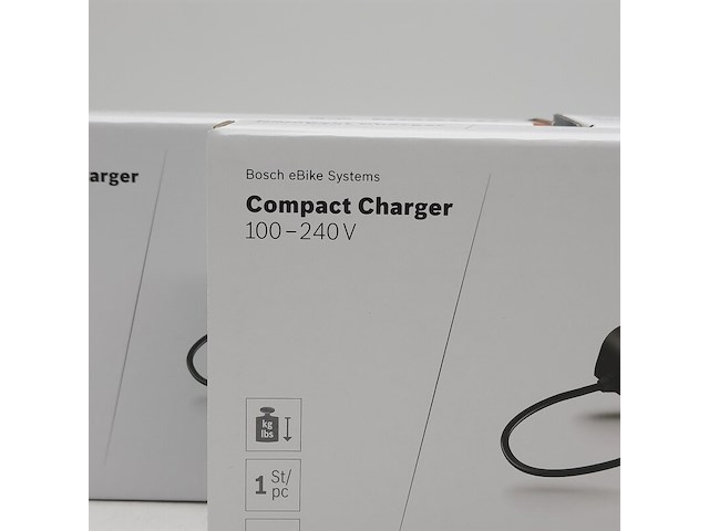 3x acculader t.b.v fietsaccu, bosch, compact charger 100-240v - afbeelding 3 van  5