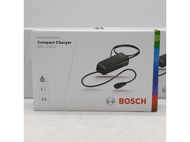 3x acculader t.b.v fietsaccu, bosch, compact charger 100-240v - afbeelding 2 van  5