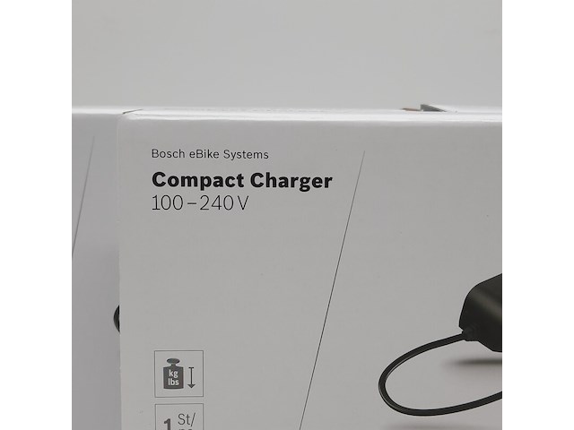 3x acculader t.b.v fietsaccu, bosch, compact charger 100-240v - afbeelding 3 van  5