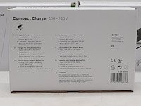 3x acculader t.b.v fietsaccu, bosch, compact charger 100-240v - afbeelding 4 van  5