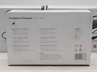 3x acculader t.b.v fietsaccu, bosch, compact charger 100-240v - afbeelding 4 van  5