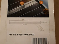 3x afschotprofiel schlüter, showerprofile-sps 101, rvs - afbeelding 2 van  4