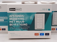3x afstandsbediening met muurbevestiging, klikaanklikuit - afbeelding 2 van  9
