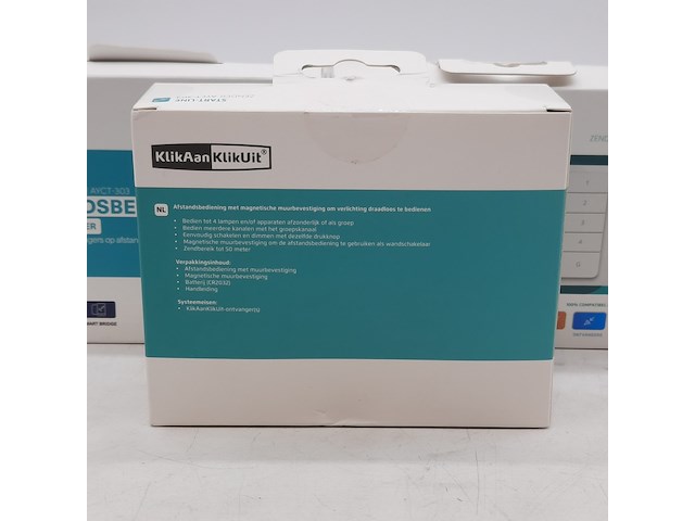 3x afstandsbediening met muurbevestiging, klikaanklikuit - afbeelding 3 van  9