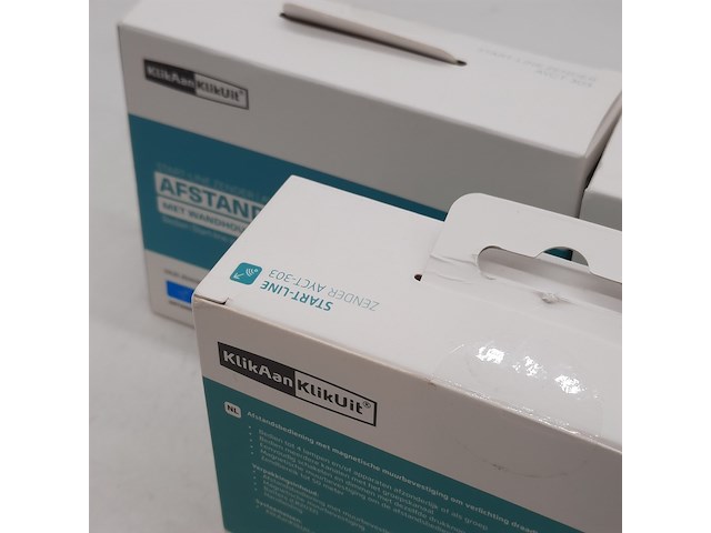 3x afstandsbediening met muurbevestiging, klikaanklikuit - afbeelding 4 van  9