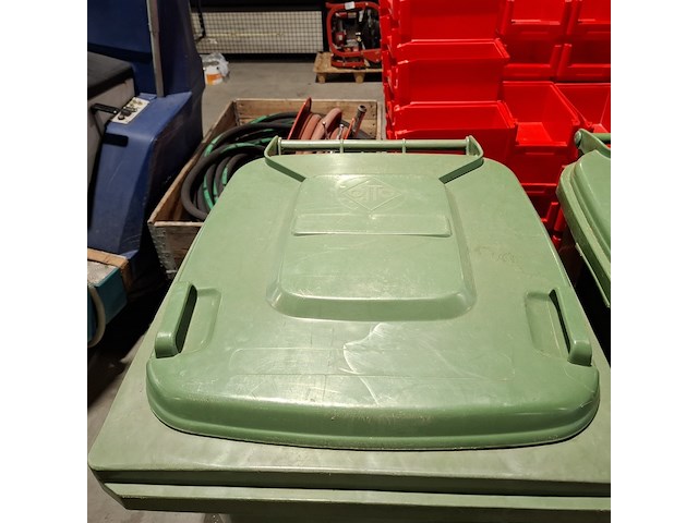 3x afval rolcontainers, otto, groen - afbeelding 4 van  5
