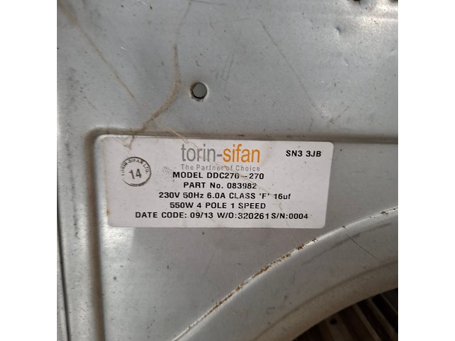 3x afzuigmotor 2x torin-sifan, 2x ddc270-270 - afbeelding 3 van  12