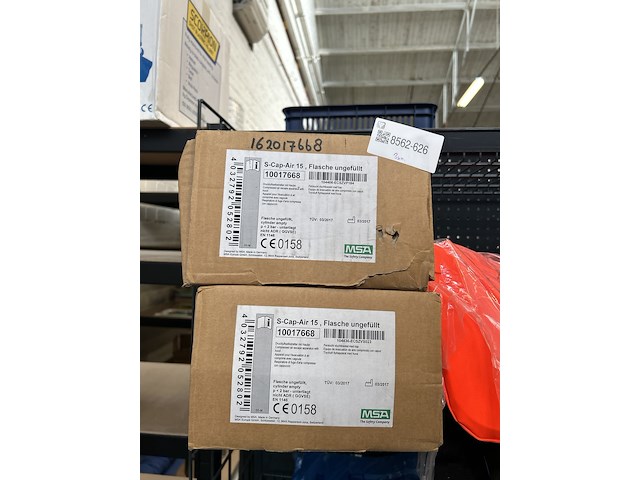 3x air masker met gevulde cilinder, msa, s-cap-air 15 - afbeelding 3 van  5