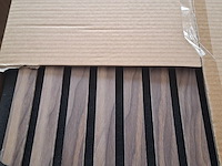3x akoestische wandpaneel 280x60, walnut - afbeelding 2 van  4