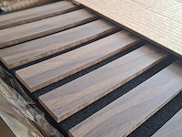 3x akoestische wandpaneel 280x60, walnut - afbeelding 3 van  4