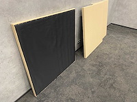 3x akoestische wandpaneel beige 125x125 - afbeelding 4 van  8