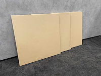 3x akoestische wandpaneel beige 125x125 - afbeelding 1 van  8