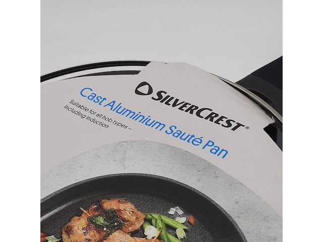 3x aluminium pan, silvercrest, cast aluminium saute pan - afbeelding 4 van  7