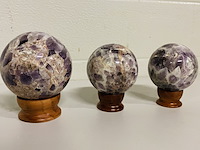 3x amethist chevron bollen - afbeelding 1 van  5