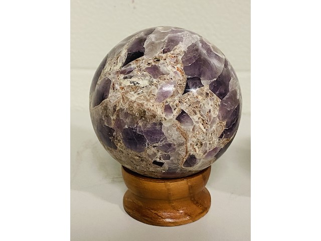 3x amethist chevron bollen - afbeelding 2 van  5